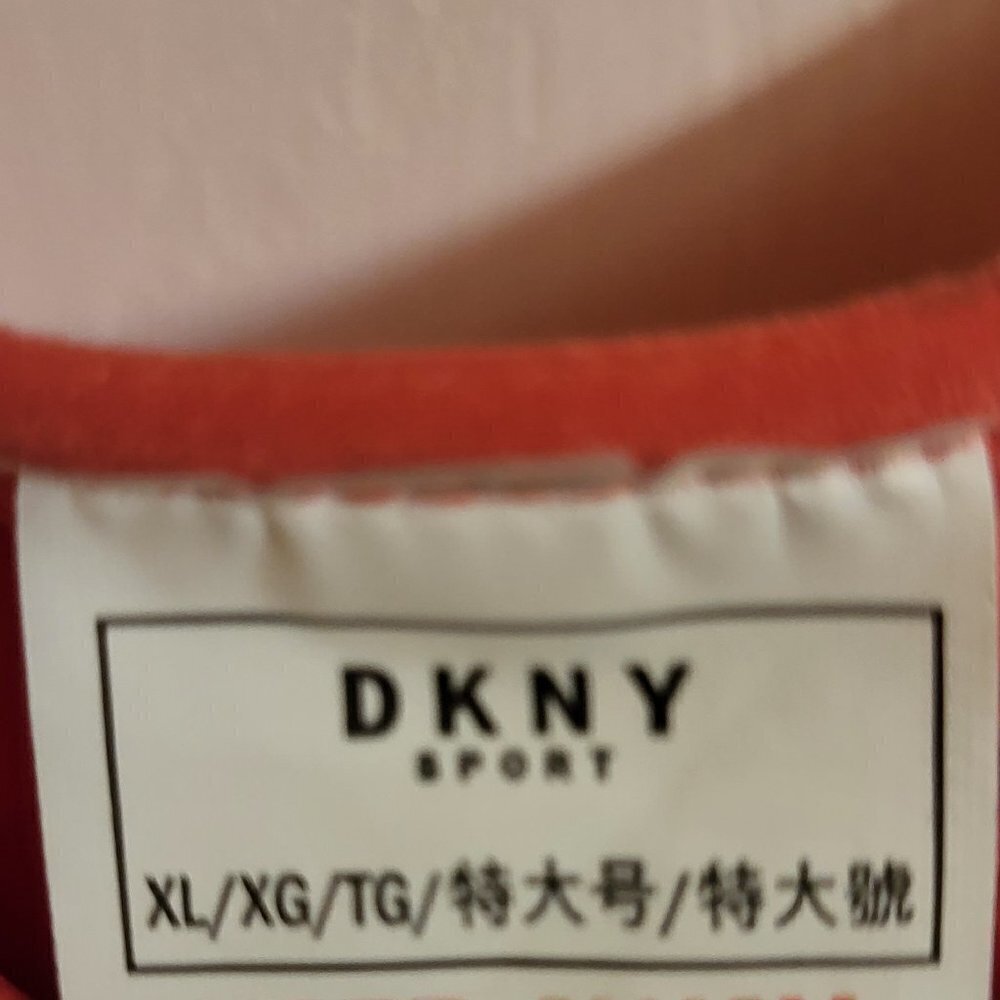 DKNY Women's Support Yoga Boat Neck Running Bra Color: Calypso Size: XLarge NWOT - Picture 5 of 9